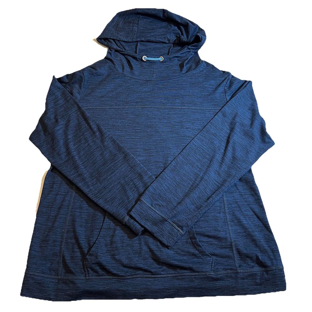 Women’s Crane Hoodie Sweatshirt Long‎ Sleeve XL 16-18 Fitness Pullover Blue